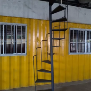 Escada Caracol de Ferro Nova (70cm x 3m)